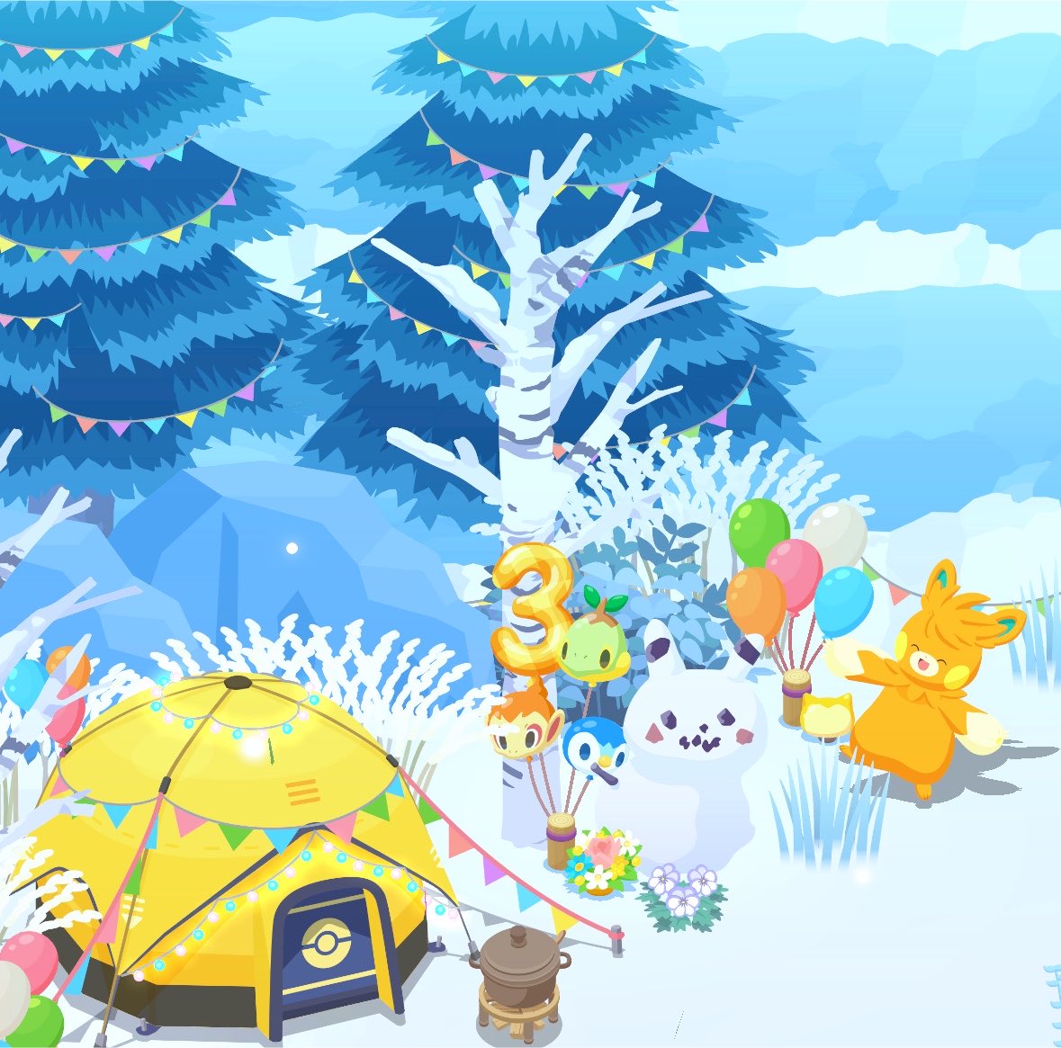 pkslmemo's tweet photo. #ポケスリ3周年をみんなで

2周年と3周年🎈✨ https://t.co/RjD2k9ZnpS