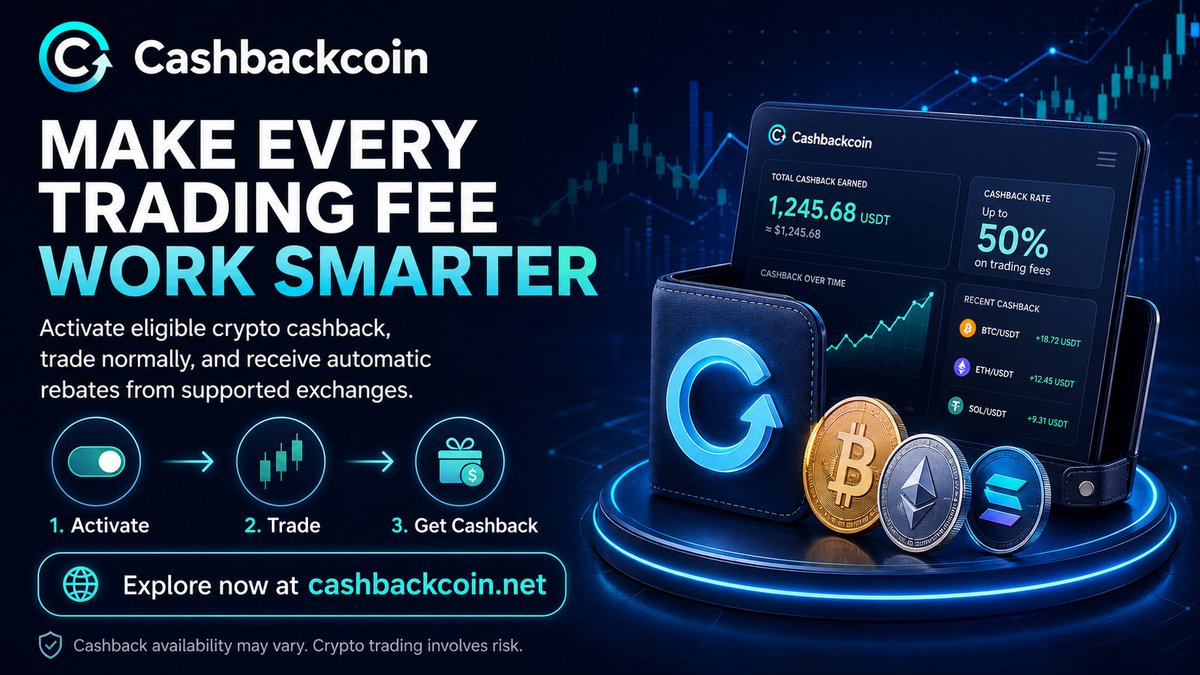 cashbackcoinnet's tweet photo. Make Every Trading Fee Work Smarter
A better trading routine is not only about entries and exits—it is also about managing costs.
Activate eligible crypto cashback, trade normally on supported exchanges.
Explore: https://t.co/ZaIJNswmGF
#CryptoCashback #Cashbackcoin https://t.co/cR7iG8XcWy