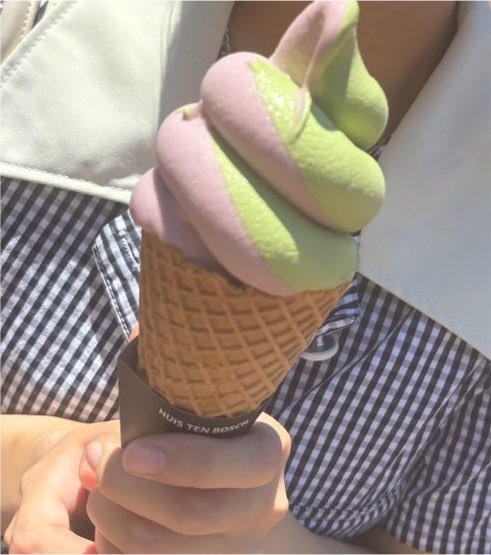 deeeeeeeee_mon's tweet photo. ひまわり見てきたーーー🌻
初号機ソフトクリームも食べたよ🍦
グレープと抹茶めちゃおいしかった！
プールも今度行きたいな🦩 https://t.co/SQxEn6ZVcK
