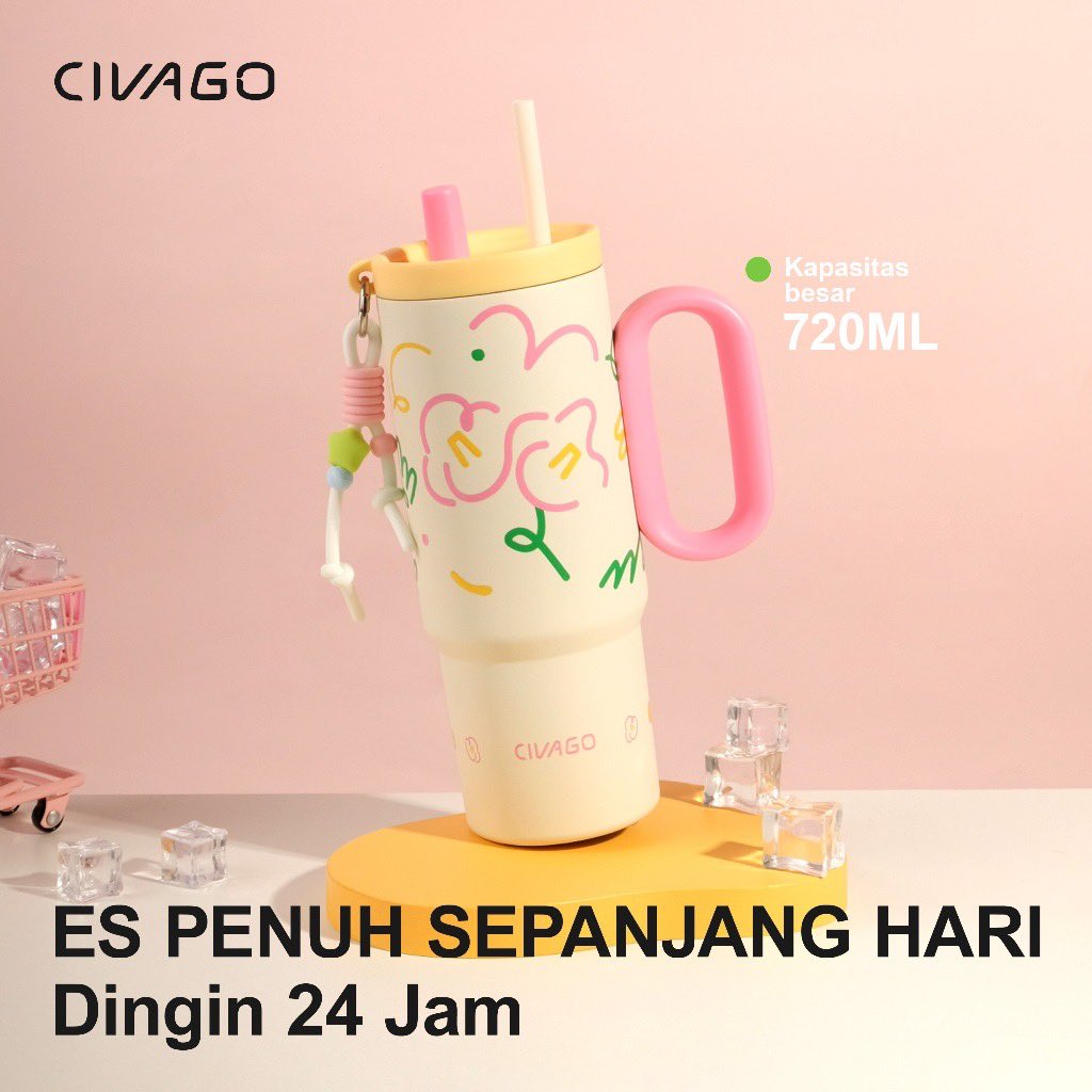 cffe_icee's tweet photo. rekomendasi tumbler tahan dingin 2 4 jam🫰🏻 warna nya juga banyak pilihan gemes gemezzz😍 https://t.co/cW9OOp9SWX