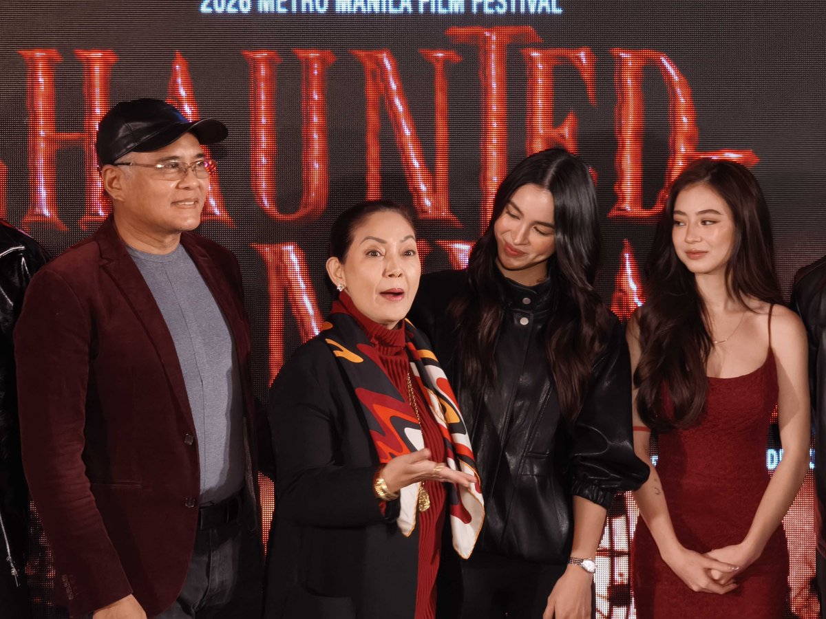 PhilstarNews's tweet photo. ENTER IF YOU DARE

HAPPENING NOW: Maricel Soriano and John Arcilla lead the cast of  Regal Films' Metro Manila Film Festival 2026 entry "Haunted Carnival."

The horror flick also stars James Reid, Fyang Smith and Julia Barretto.

���� https://t.co/GGWoGmFLjM Jan Milo Severo https://t.co/Dcjrk7k25m