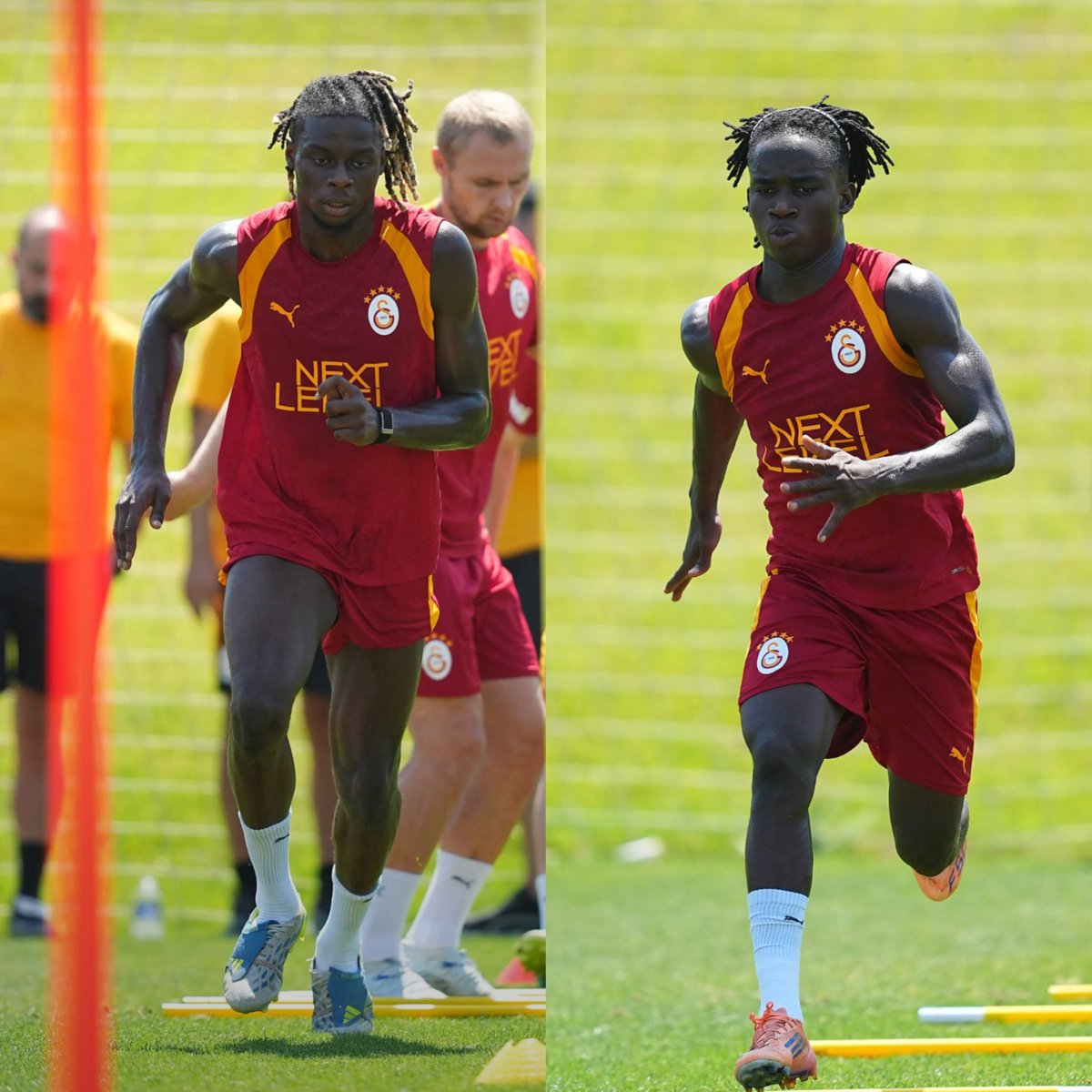 Burakeren_1987's tweet photo. Galatasaray'ın orta sahasının merkezinde yer alan çoğu isim hazırlık maçlarında iyi görüntü verdi. İşler iyi gitmiyor gibi görünüyor ama en azından bu noktada umutlandım.

🔸Ugochukwu'yu statik bir 6 gibi değil de, box to box gibi izliyoruz. Bu beklediğimiz bir etki değildi. Transferin pozitif yanı oldu.

🔸Nhaga'nın enerjisi ve driplingi çok değerli. 2 hazırlık maçının da en tempolu ismiydi.

🔸Torreira, sezona iştahlı girdi. Geçen sezon onun en çok eleştirilen yönü buydu. İyi bir Torreira her zaman ihtiyaç.

🔸Sara'yı ise 10 numarada kaybedeceğiz. 4-3-3 oynasak ya da direkt olarak 8'e çeksek bence çok faydalı futbolcu. O da oynanan 2 hazırlık maçının iyilerinden.

Merkez orta sahaya iddialı bir transfer beklemiyorum. 10 numara için düşünce var. Hatta 1 değil, belki de 2 isim birden.