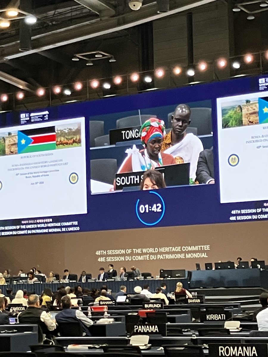 DelUnescoJapan's tweet photo. Japan welcomes the emergency inscription of Boma-Badingilo Migratory Landscape of #SouthSudan on the #WorldHeritage List. Japan is proud to have supported this historic first inscription, reflecting South Sudan's strong commitment to conservation. https://t.co/E0tv6tnIv7
