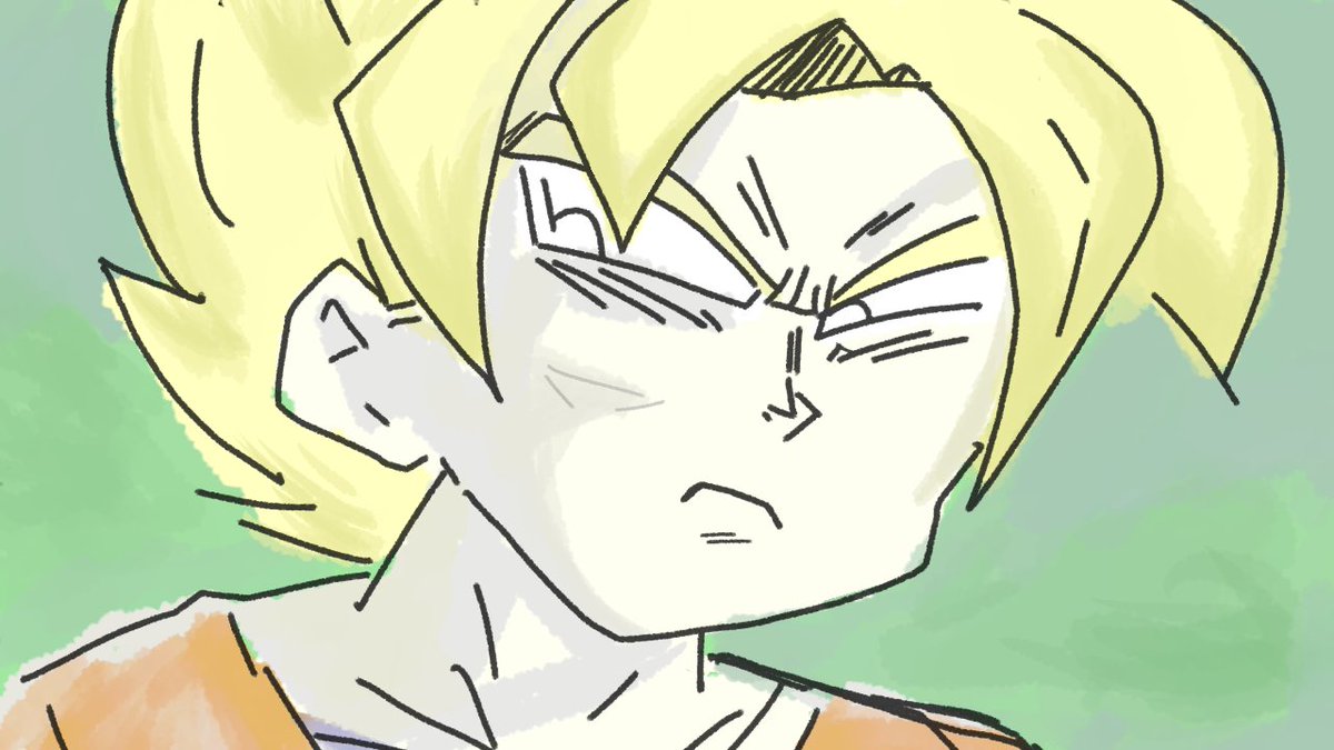 TaiPost_it's tweet photo. Goku ssj https://t.co/WccqftCVKu