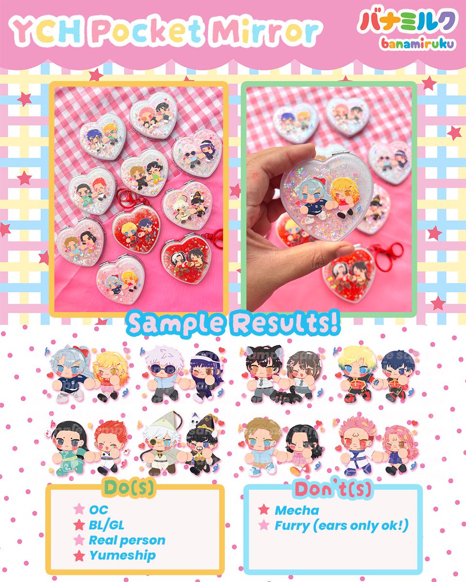 banamiruku - YCH Pocket Mirror comms opens! tweet media