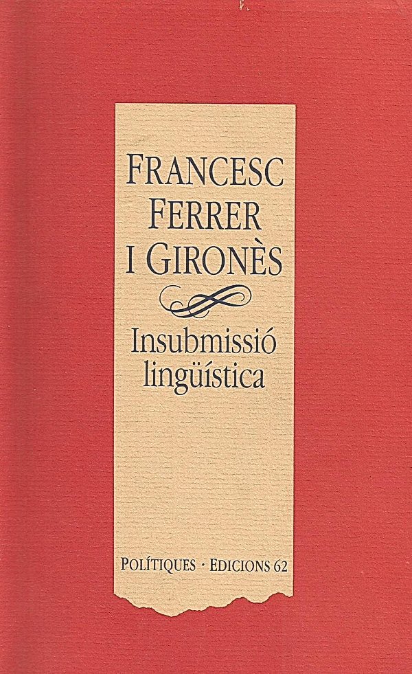 Gazofilaci's tweet photo. «Qui estima la llengua la fa servir.»
L’assagista i activista per la llengua Francesc Ferrer i Gironès neix a Girona #taldiacomavui de 1935. https://t.co/rZfuBtlMsD