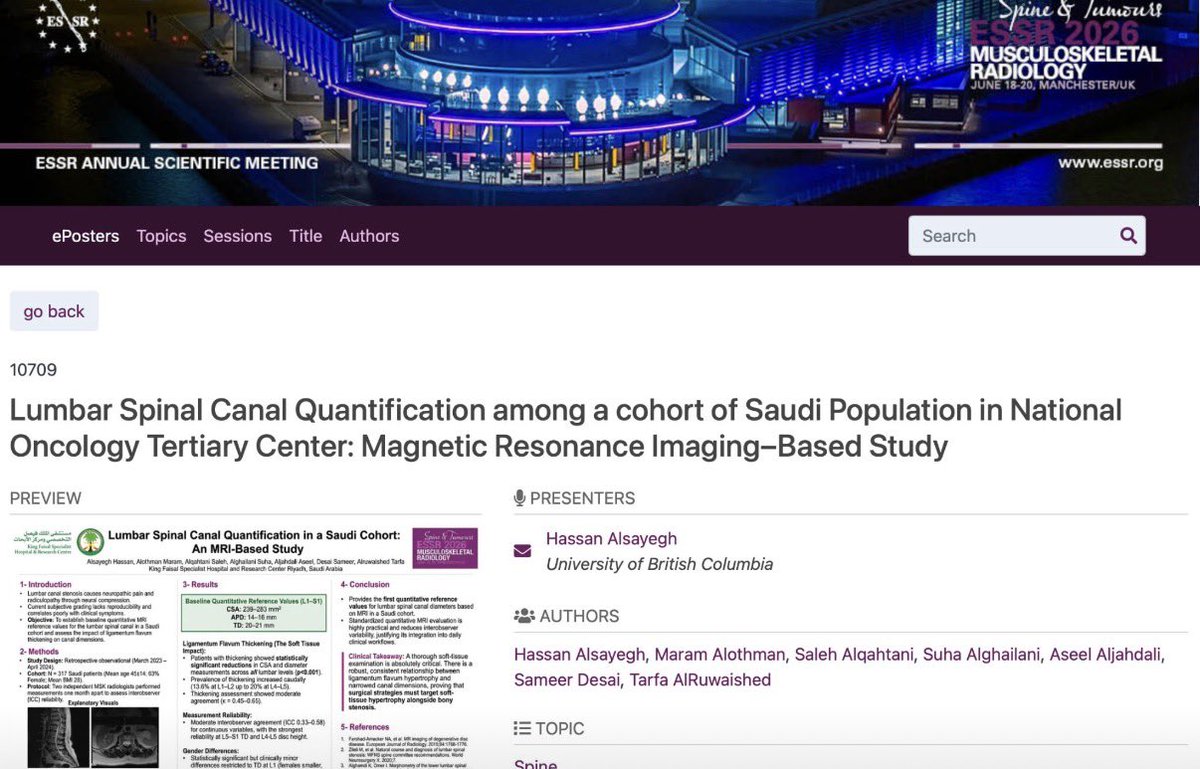 Taruwaished's tweet photo. Proud to see our collaborative work presented at the ESSR Annual Scientific Meeting in Manchester 🇬🇧!

It was a privilege to contribute the data analysis for this study. https://t.co/t2qUikGQhF