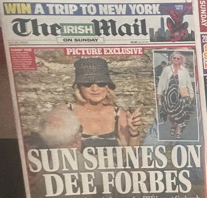 nwl88444048's tweet photo. Disgraced ex-RTE boss Dee Forbes snapped at the pub & restaurant in Cork. Obviously taking some care to conceal her identity, she doesn't strike you as being too ill to answer written questions from a Dail committee investigating Ryan Tubridy payments.

When initially asked by auditors on 8 March 2023 about the secret Tubridy payments - later described by the incoming RTE chair as a "scheme designed to deceive" - Forbes initially lied and said the payments were in fact to agent Noel Kelly for consultancy (60 hours at €1250/hr per invoice). 

Tubridy quit RTE Late Late five days later in year #3 of a 5-year contract, the highest paid RTE presenter on RTE's top show.

Whatever about the Dail committee, why was she not reported to Gardai?