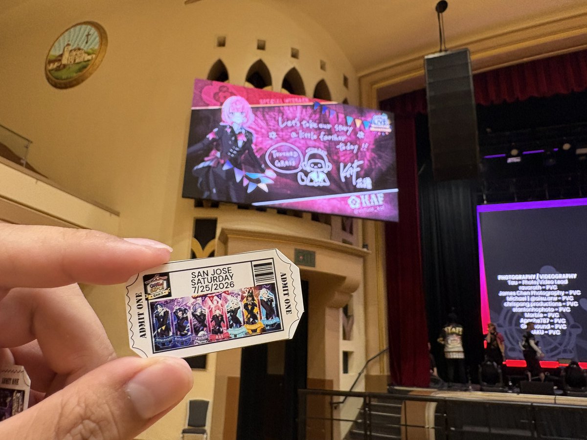 Animencium1's tweet photo. @virtual_kaf KAF, YOU WERE INCREDIBLE!!! Finally seeing you perform in-person is truly a dream come true! I hope you felt the energy in our voices and lights!

Please come back to the US (and California) lots and lots in the future!! 🩷🌸
#OffkaiGen5 https://t.co/gN8hxLlkbK
