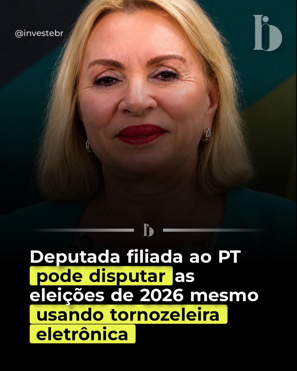 investebr's tweet photo. 🚨 Deputada Gorete Pereira (MDB-CE), investigada e com tornozeleira eletrônica, pode ser candidata em 2026. A lei permite a candidatura se ela não for considerada inelegível por decisão judicial ou pela Ficha Limpa, mesmo sob investigação por fraude no INSS. https://t.co/cBcJXEHDcr