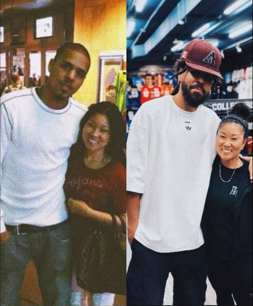 SaraMtshabi's tweet photo. J. Cole meets the same fan again 15 years later🤎❤️🥰 https://t.co/NzQN8EVA8N