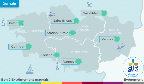 Air_Breizh's tweet photo. Bulletin de l'air du 26/07/2026 pour la région Bretagne.
Retrouvez plus d'informations en allant sur https://t.co/SqqDOXOoux
Pour un indice ATMO sur votre territoire : https://t.co/hekX1XYpiY
#QualiteAir #AASQA https://t.co/axsaaQ7ENh