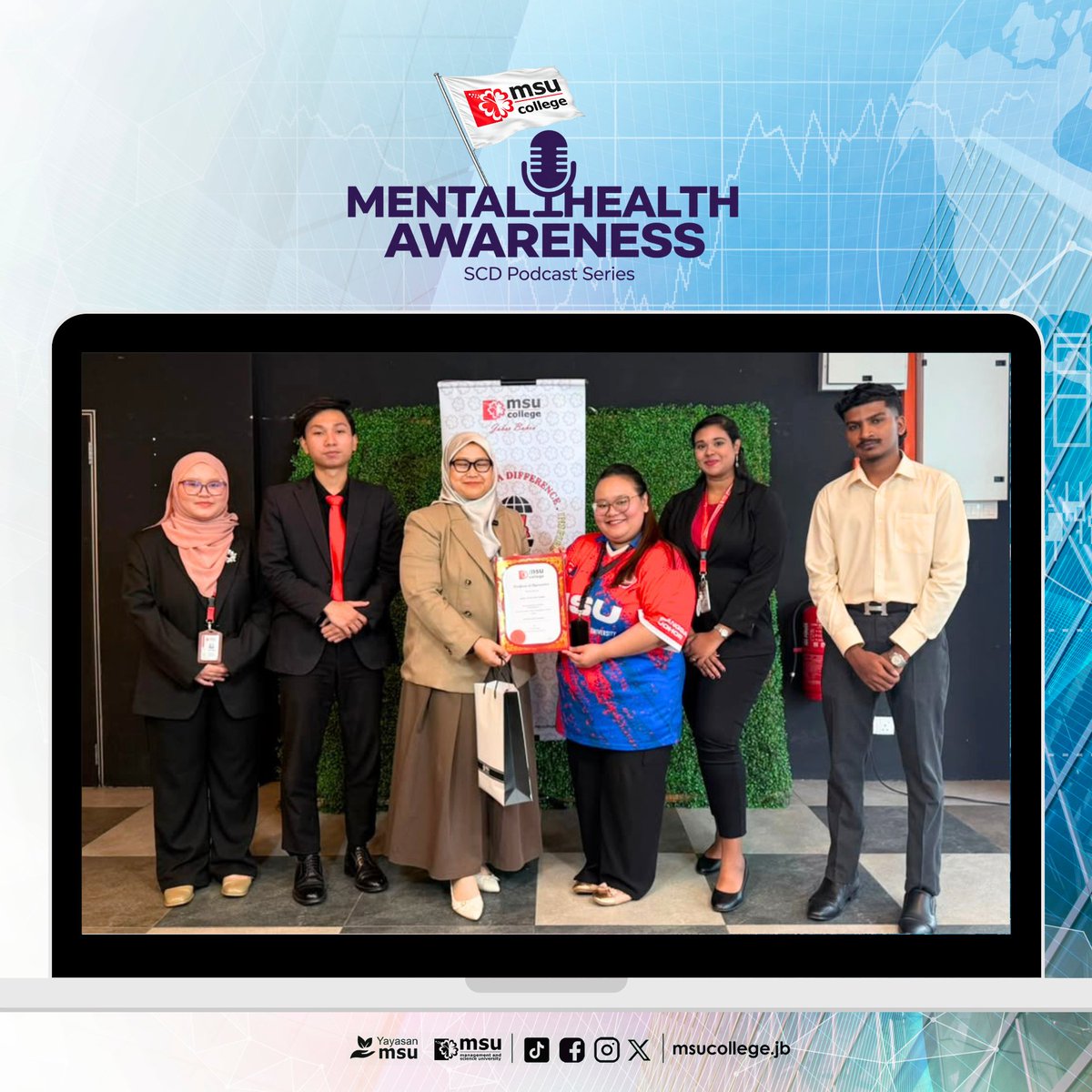 msuc_jb's tweet photo. Thank you to our distinguished guest speakers, Puan Sarahaini and Puan Nurul Artika, for sharing valuable insights during the Mental Health Awareness podcast and heartfelt thanks to everyone who joined online.

🌺❤
#MentalHealthAwareness
#MSUmalaysia #MSUCollegeJohorBahru https://t.co/GrHusw2ttH