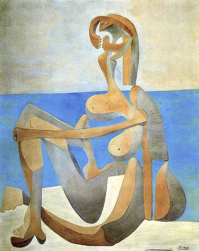 MenschOhneMusil's tweet photo. Pablo #Picasso, Baigneuse assise au bord de la mer, 1930. https://t.co/Xru6JUFQWI