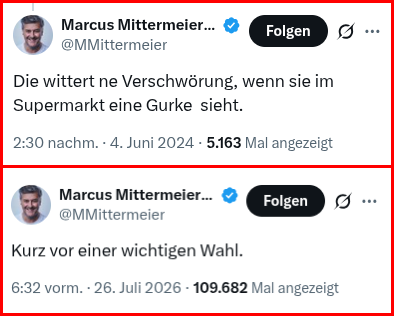 FrankenDemo's tweet photo. @argonerd Oben: Zu einem Post von @ulrikeguerot 
Unten: Zum Terror-Anschlag von #b2507 https://t.co/vYRGnQCB4e