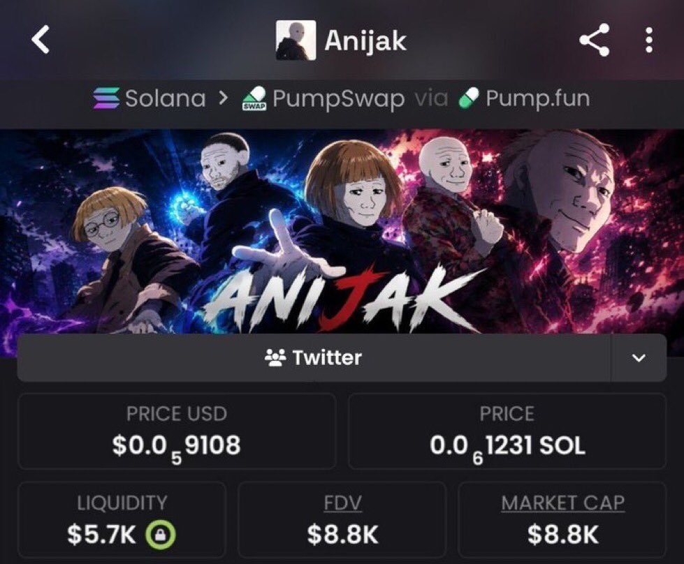Maximveorge's tweet photo. 💎Token : $Anijak    
📈Entry: $8.8k
📊Peak: $147k
🚀Gain: 16.7x Profit 

It was dropped early on my TG. 💯🔥
X saw it late — as usual.
📩 DM now to join my Alpha Telegram Channel🚀 
✅ Follow and don’t miss the next one.

⛓️ #solana #memecoin #cryptoTrading https://t.co/nTNY2E9zTZ