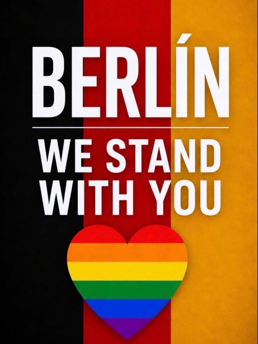 FacciniMyriam's tweet photo. A day that was meant to symbolize love, respect, solidarity, and diversity has suddenly ended with a cruel and unnecessary act. My thoughts are with the victims. 🖤 #Berlin2026🏳️‍🌈 https://t.co/A1rjGg5IZH