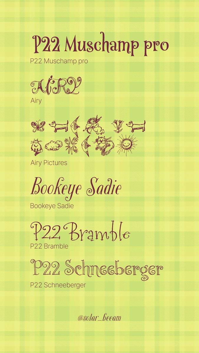 Solar_beeam's tweet photo. Whimsy font ➿ from. adobe
이번에 윔지 폰트를 디깅하다가 어도비 폰트에서 쓸만한 것들을 추려봤어요.ᐟ 다들 잘 쓰셨으면 좋겠어요.ᐟ 유용하셨으면 하트🫶와 화끈한 알티🔁 https://t.co/IlqUfS2YRt