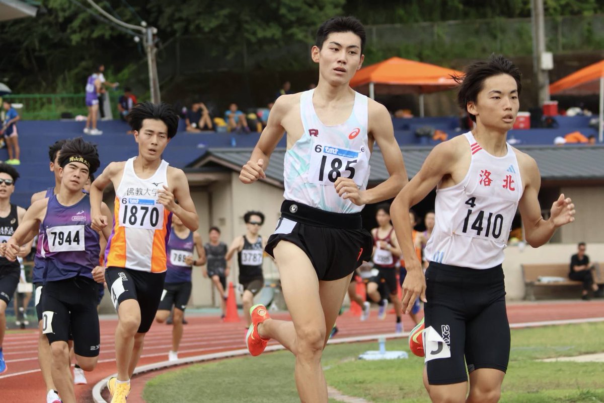 ritweet07's tweet photo. [第4回京都産業大学競技会]
2026.07.19
🏟️京都産業大学総合グラウンド陸上競技場

◎1500m4組
1着 吉尾(4)4′05″28

◎1500m6組
15着岩崎(2)4'15"36

◎1500m8組
8着中山(4) 4′00″69🌟PB

◎3000m2組
5着吉尾(4) 9′04″31

◎3000m3組
19着岩崎(2)9′09″31

◎3000m4組
11着 中山(4) 8′35″86🌟PB https://t.co/TEuvnQXd4G