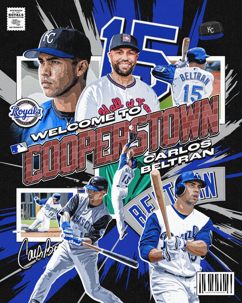 Royals's tweet photo. Sending our congratulations to Carlos Beltrán on his induction to the @baseballhall this afternoon! https://t.co/swtCs7wjof
