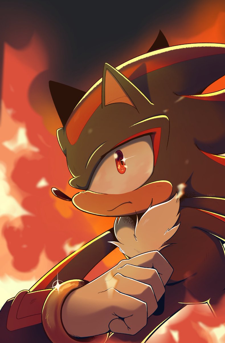 Bl4ck_Blur's tweet photo. #ShadowFilesRedraw Nunca antes había hecho llamas pero me gustó mucho el brillo que le dió al dibujo
También les dejo la versión sin adornos~ https://t.co/PGQXUNImvO