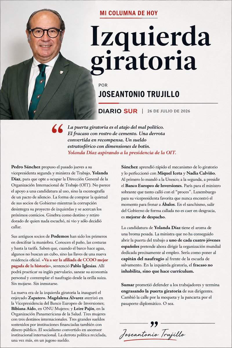 Joseatrujillo's tweet photo. Son puertas o ideologías giratorias? @MonsieurSansFoy  @Proserpinasb @santigonzalez10 @LaEtxebarria https://t.co/w8eCsKpJQC