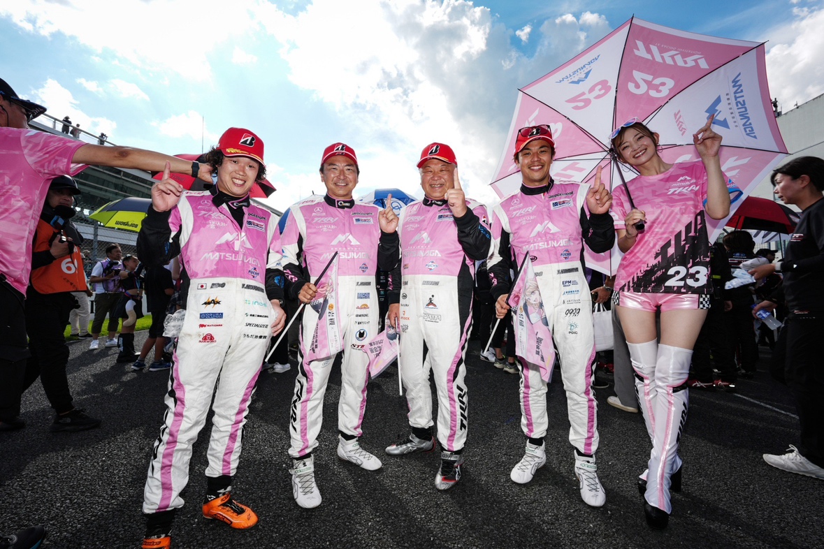 mk__recruit's tweet photo. 🏆ENEOS スーパー耐久シリーズ2026 第5戦 オートポリスにおいて、

23号車 TKRI松永建設AMG GT3 が見事、総合優勝を果たしました！🎉

熱いご声援を送ってくださった皆さま、本当にありがとうございました！

#S耐 #スーパー耐久 #SuperTaikyu #オートポリス #TKRI #松永建設 https://t.co/jru654kFRj