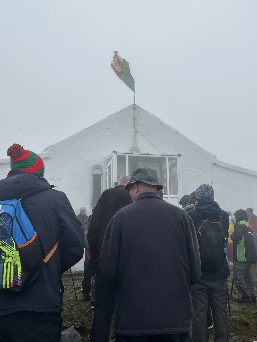 DunleavyBernard's tweet photo. Croagh Patrick Adventure - Part III…There’s only one prayer on everyone’s lips at the top of Croagh Patrick this morning: Mayo 4 Sam! #CroaghPatrick #ReekSunday #DunleavyFamilyPilgrimage2026 @tuamarchdiocese @MayoDotIE @mayotourism @MayoGAA @officialgaa https://t.co/yEAMSZgV8Y
