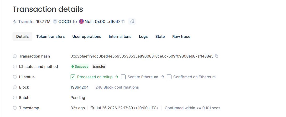 Coco_RHDog's tweet photo. Another dev buy and burn completed.  

This time for over 1% of supply.  

We are serious about sending the dog of Robinhood's blockchain.

https://t.co/NoSSKnO1hX https://t.co/lAFYAgI6f2