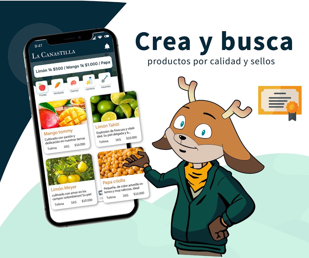 redforestal1's tweet photo. ¿Tienes productos agrícolas🍊, pecuarios🐷 o frutos del bosque🌳🫐(En verde o procesados) y quieres vender o necesitas comprar🧑‍🌾🌾? Descarga La Canastilla App📱, regístrate, vende, compra y únete a los grupos de conversación🫂. 👇👇https://t.co/AvkbNbU3SX https://t.co/48DOCGcqO0