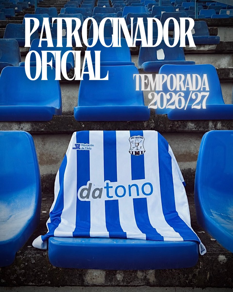 JerezInd_CF's tweet photo. โช๏ธ๐ต | ๐๐๐๐๐๐๐๐๐๐๐๐๐๐
๐ค๐ป ๐๐๐ญ๐จ๐ง๐จ serรก el patrocinador principal del @JerezInd_CF en la temporada 26/27.
Gracias por confiar en nuestro proyecto. ยกBienvenidos a vuestra nueva casa! ๐
๐Jerez, El Puerto, Rota, Algeciras
๐ https://t.co/bRKbU8t7Eh
#JICF https://t.co/rlm2vfmciB