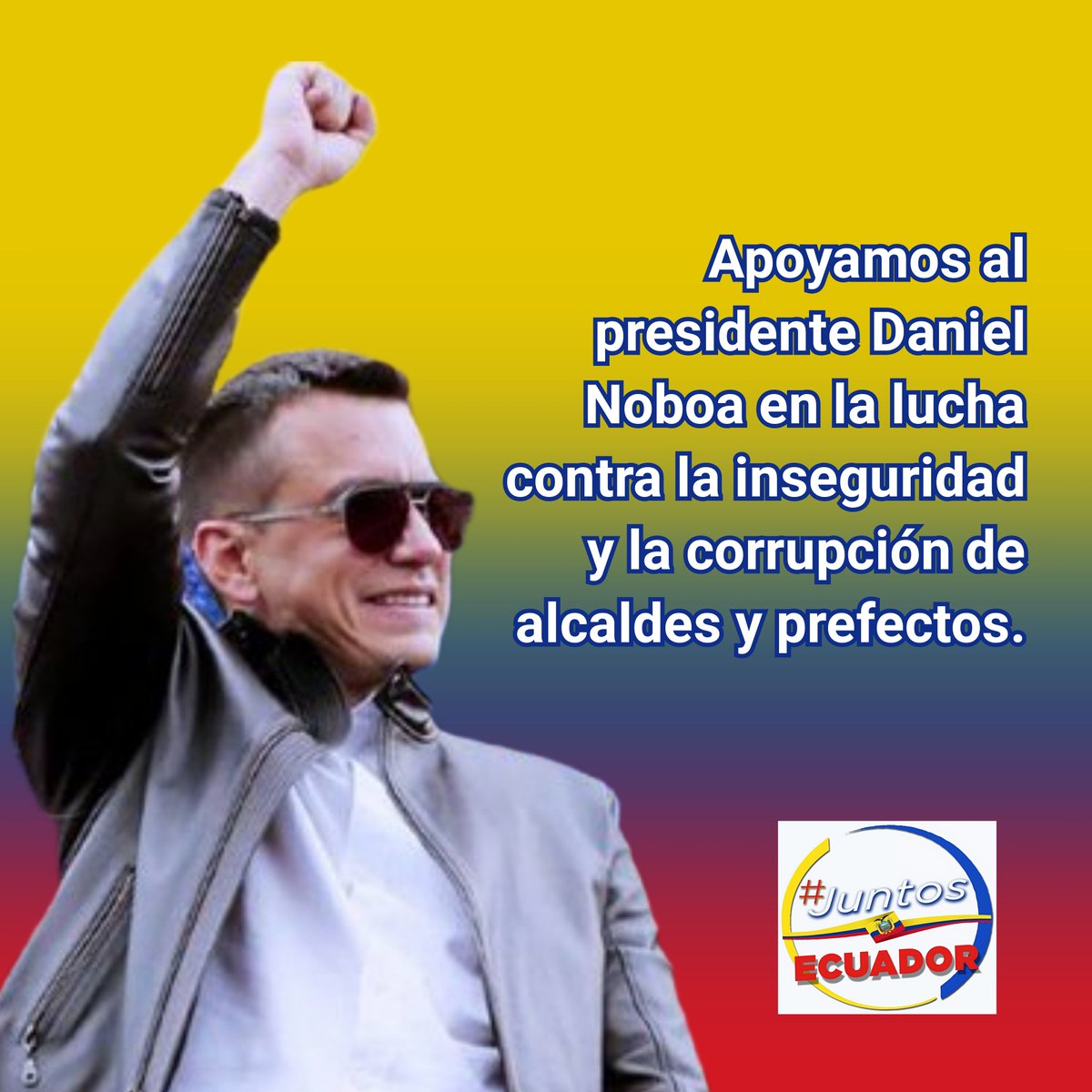 Elnico62's tweet photo. #EleccionesSeccionales #Ecuador #DanielNoboa #VotaConMemoria #VotaBien https://t.co/Fsjpmm9YE7