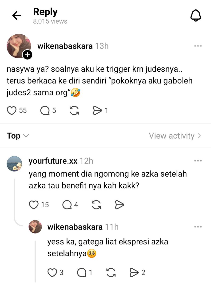 flowoorish's tweet photo. x: *asbun*
nasywaa: *ikutan asbun*
fans coc: GA TEGA DAN KASIAN LIAT X DIGITUIN NASYWAA 🥺

kalau gak tau konteks mungkin aku akan ngira kalau nasywaa nih villain banget 🧍‍♀️ https://t.co/l6pda4o2Bz
