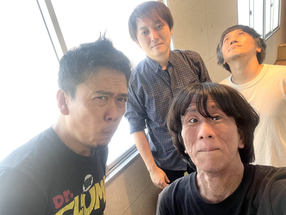 TENJIBROCK's tweet photo. 2026年。夏。福岡市内にてどっこい生きてるテンジブロックの四人組。今年はナニカあるぞ。地道に活動中！お見逃し無く！ https://t.co/nMGYKwZcz5