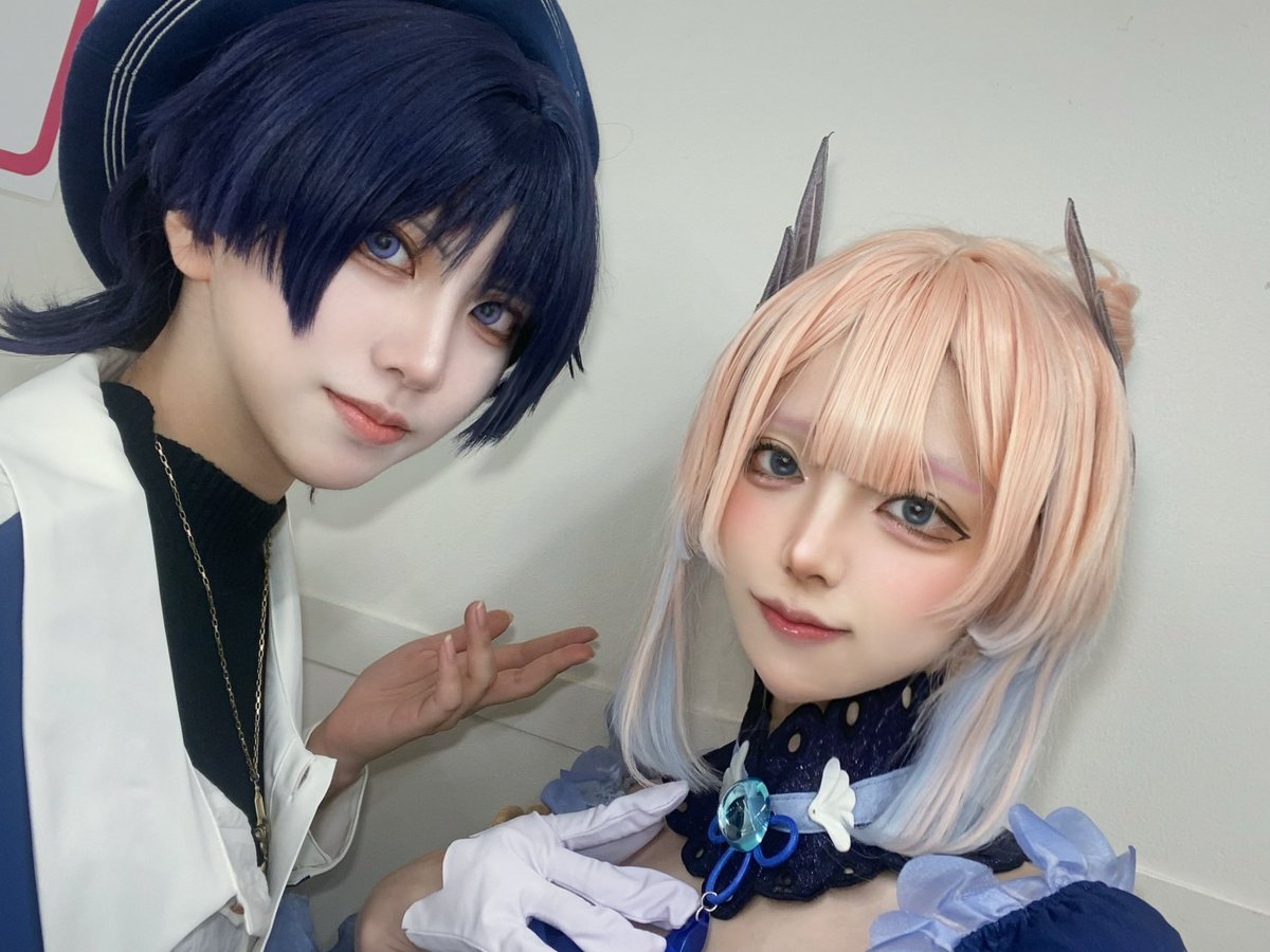 01MO12's tweet photo. 大好きなイルさんとツーショ、撮っていただけました🍵

お顔は勿論、目がラメラメキラキラで、本当に可愛かったです🥹
少年も少女もすんごくお似合いです😭ありがとうございました❣️

イルさん🪼@0ill0__ https://t.co/sPOEQ82ptQ