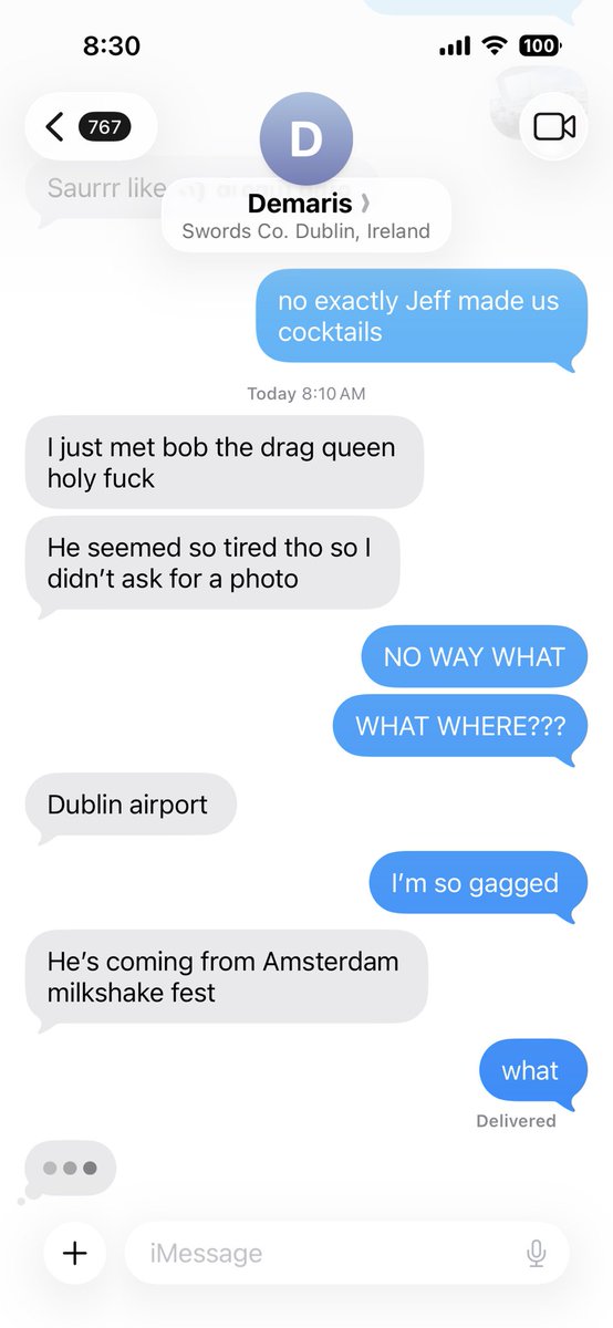euphoriameg's tweet photo. my friend j met bob the drag queen in the airport but I have a better question https://t.co/hfJf7Dig2R