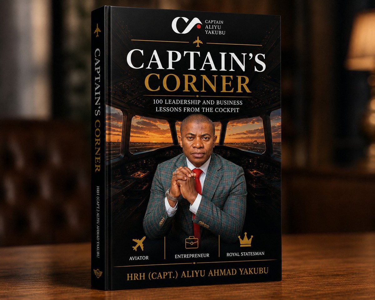 CaptAliyuYakubu's tweet photo. The Captain's Corner is getting ready for takeoff... and we've got three cover designs! 

Now comes the fun part. Which one speaks to you the most?

Drop your favourite in the comments. Your input will help shape the final look as we get closer to launching the book.

And thank you for following the weekly Captain's Corner journal and riding along as I share my thoughts, lessons, and reflections each week. This is just the beginning, and I'm excited for what's ahead.

#CaptainsCorner
#CaptainAliyuYakubu