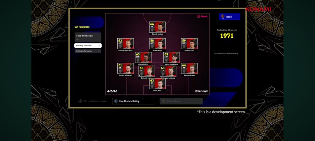 ImperadorEFB's tweet photo. New Playstyle
#eFootball #イーフト

Overload will be the new Playstyle in the game and there's a feature that will let you play more offensive or Defensive https://t.co/gp2W3lgRTc
