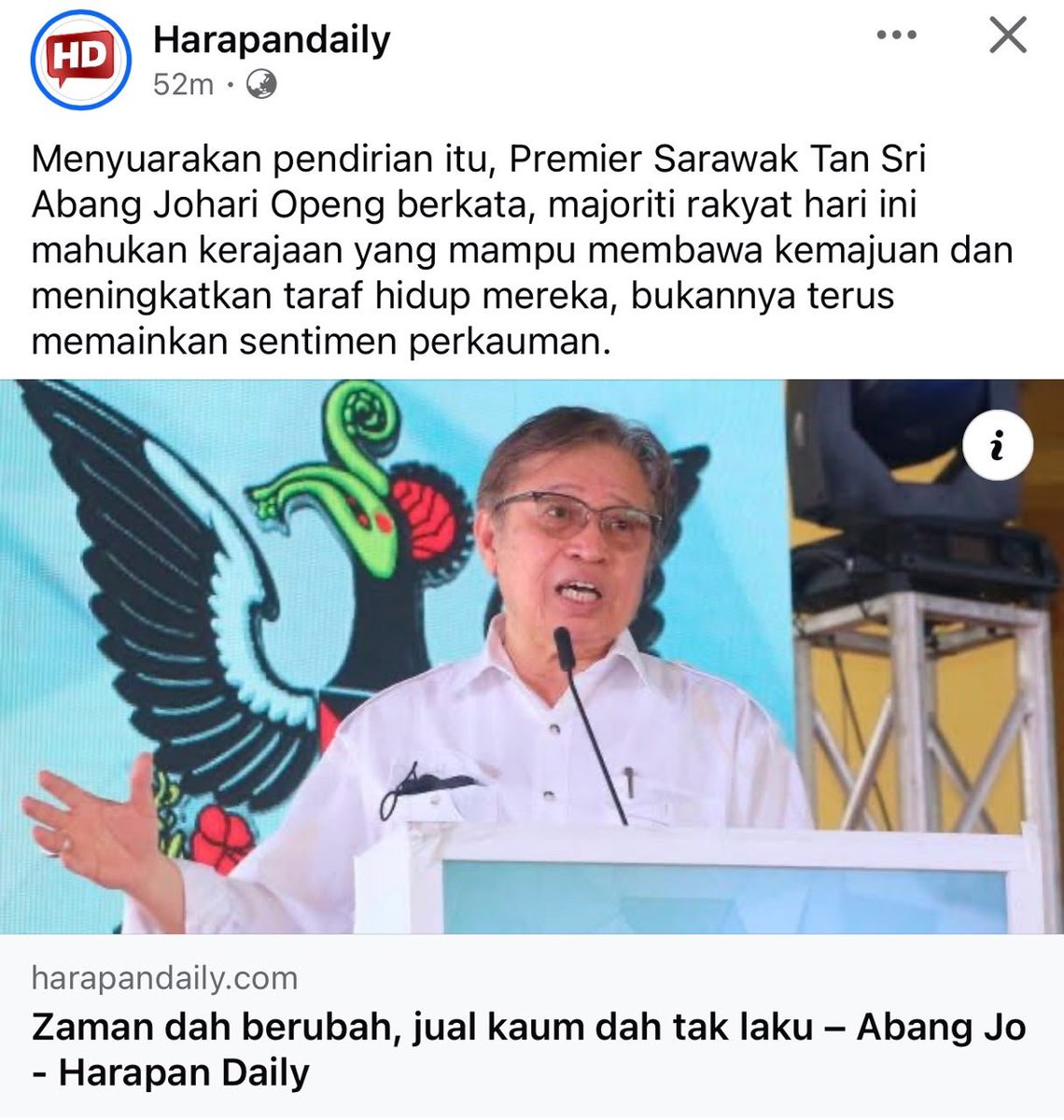 FaktaBukanAuta's tweet photo. Bayangkan hari ni Cina balik China, India balik India, bulan depan sambut merdeka orang politik tu nyanyi,

"Kita satu bangsa, kita satu negara..."

2026 dah ni, jual kaum dah tak laku. https://t.co/jKrqEBw9Pu