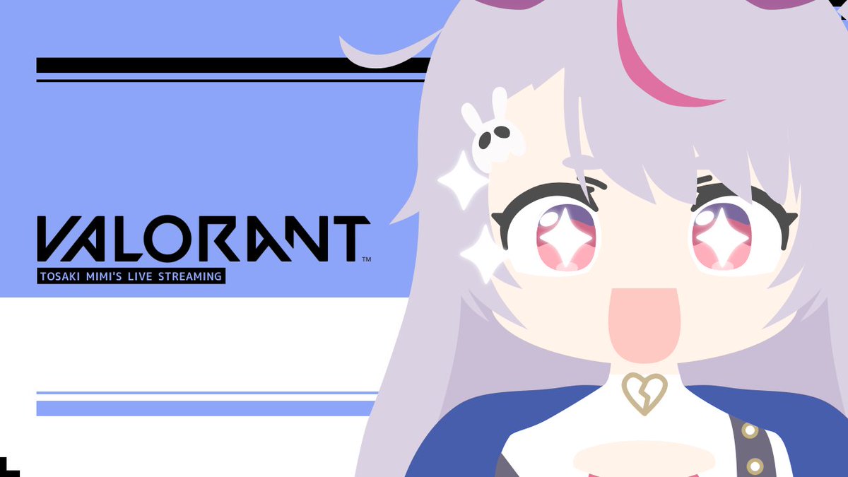 nakanoDesign's tweet photo. 兎咲ミミさんのVALORANT枠のサムネイル用背景、ファンアートで描いてみました！ #ミミ画 https://t.co/4CBHy85yb5