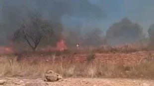 meneame_net's tweet photo. Un vídeo capta el origen del gran incendio de Castellón: se ve a un hombre salir corriendo https://t.co/374xRbX9Jh https://t.co/Gtwr0XHwCn