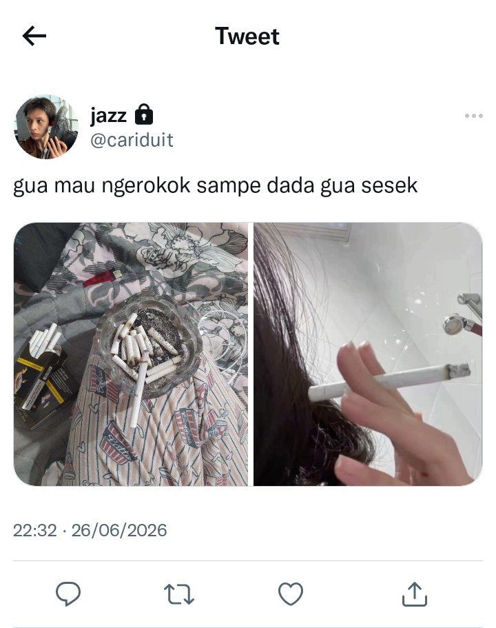 caemoonera's tweet photo. #marjames au, what if jazziel merokok? https://t.co/xVCAJrR4Kr