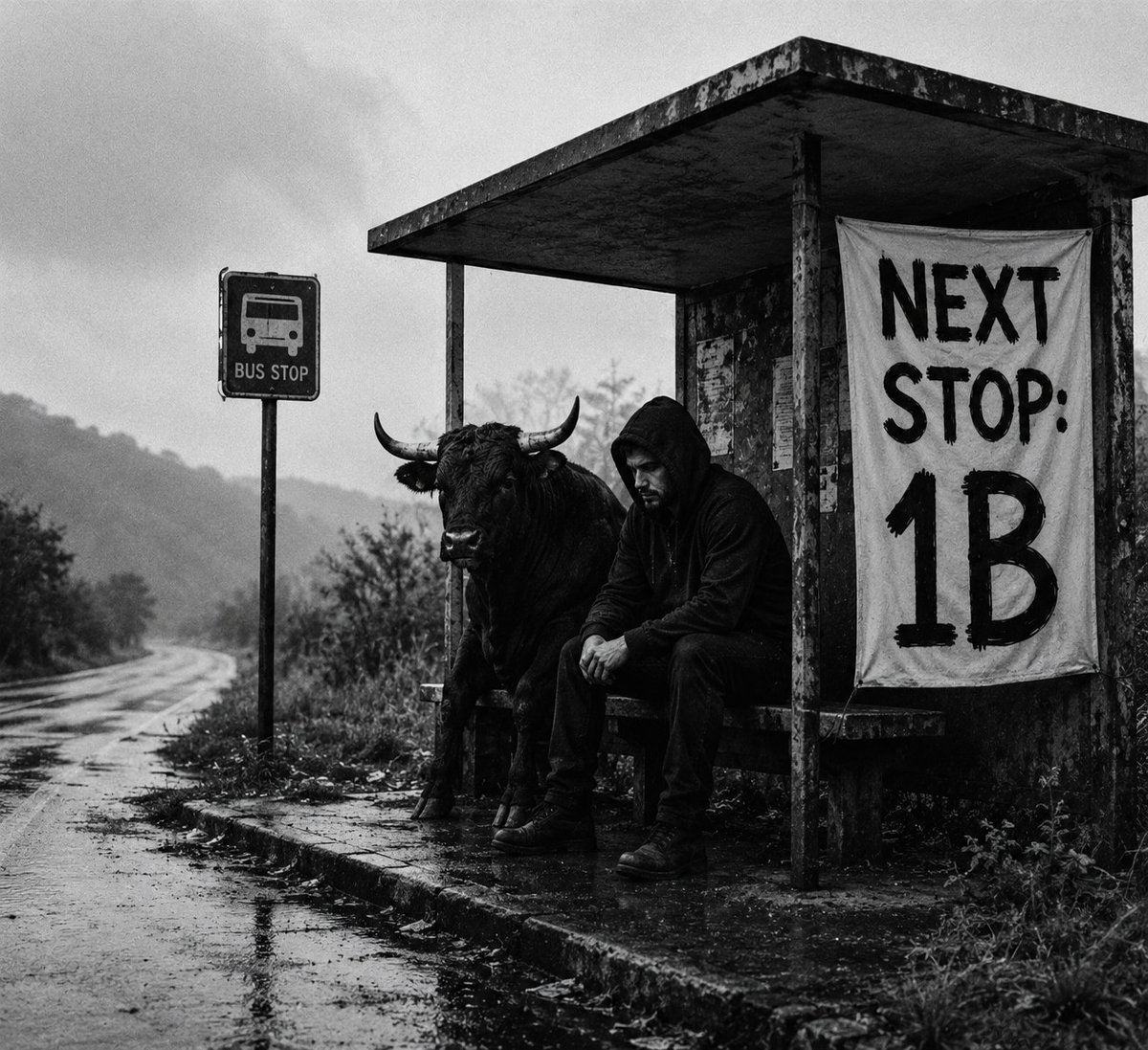 AxlTrader's tweet photo. Portrait of the bull and the man waiting for the next stop.

ie 1 B

$ANSEM 🀄🐂 https://t.co/Rt62znPY1Z