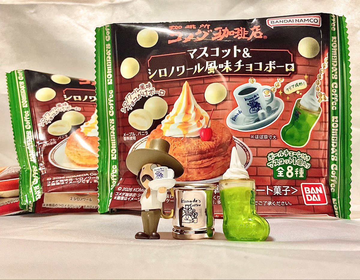 u_kiddyland's tweet photo. 🍀おもちゃコーナー🍀

コメダ珈琲店　マスコット&amp;シロノワール風味チョコボーロ
が、明日7/27(月)に新発売‼️

お店で大人気のシロノワールが、なんとお菓子に⁉️
お気に入りのメニューのマスコットをゲットしちゃいましょう☕️🍞

ご来店の際はぜひチェックしてみてください✨ https://t.co/RapXytCqDd