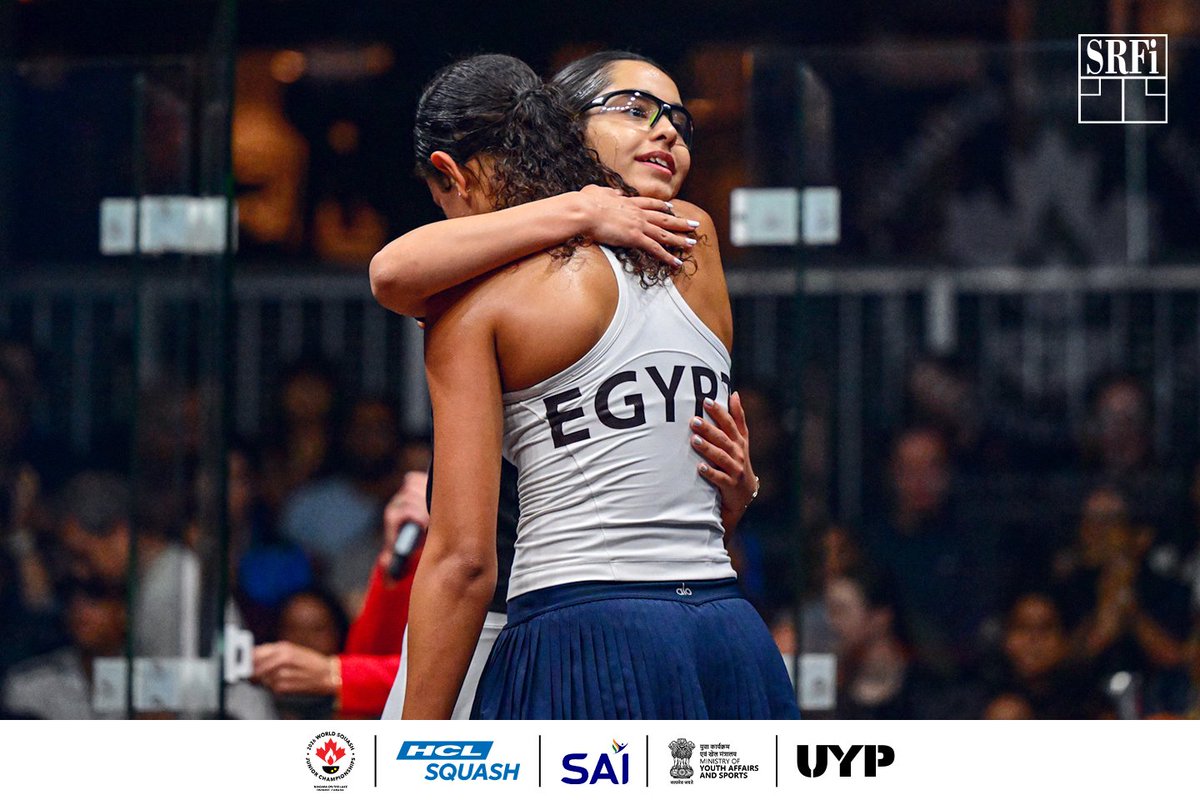 indiasquash's tweet photo. 𝗛𝗜𝗦𝗧𝗢𝗥𝗬 𝗜𝗡 𝗙𝗥𝗔𝗠𝗘𝗦 🥇🇮🇳

Action from the final, followed by the moments that etched Anahat Singh's name into the history books as the first Indian World Junior Champion.  📸🏆

#IndianSquash #Squash #SRFI #WorldSquashJuniorChampionships #AnahatSingh https://t.co/BcB5Ntukpc