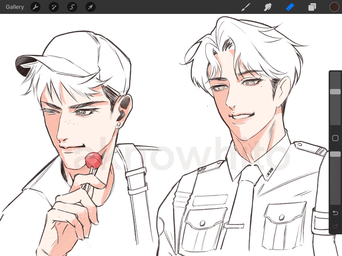 aknowhito's tweet photo. my oc on wip, nyobain brush baru ternyata enak tarikannya happy bgt 🥲 https://t.co/vWNG6VX5mh