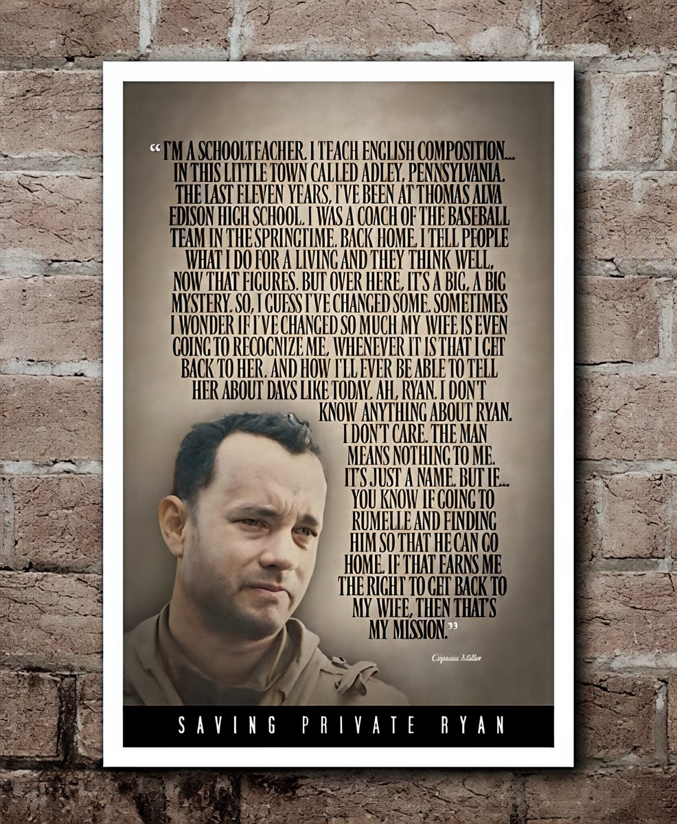 Flying__Rats's tweet photo. @AlongImna In the film "Saving Private Ryan," Captain Miller was also a school teacher.

The stories of both Captain of reel life and real life are remarkably inspirational.🫡 https://t.co/CxM1FuBuIz