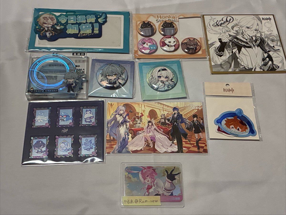 Ram_uew's tweet photo. ［崩壊スターレイル］
アベンチュリン サンデー ホタル 
猫缶 穹 星 ヴェルト 姫子 なのか

［原神］
カーヴェ タルタリヤ 
嘉年相聚シリーズ https://t.co/xru67F142X
