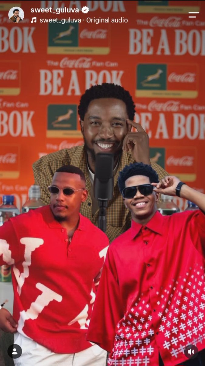 thatgalbutter's tweet photo. My boy will be rolling with the coolest squad!!! You know it's good vibes only whenever they meet! 💃🔥🔥

SWEET GULUVA X COCACOLAZA 
GEES SQUAD X SWEET GULUVA
#BeABokWithSweetGuluva
#AkhonamathembaZwane https://t.co/5cYxVaNEde
