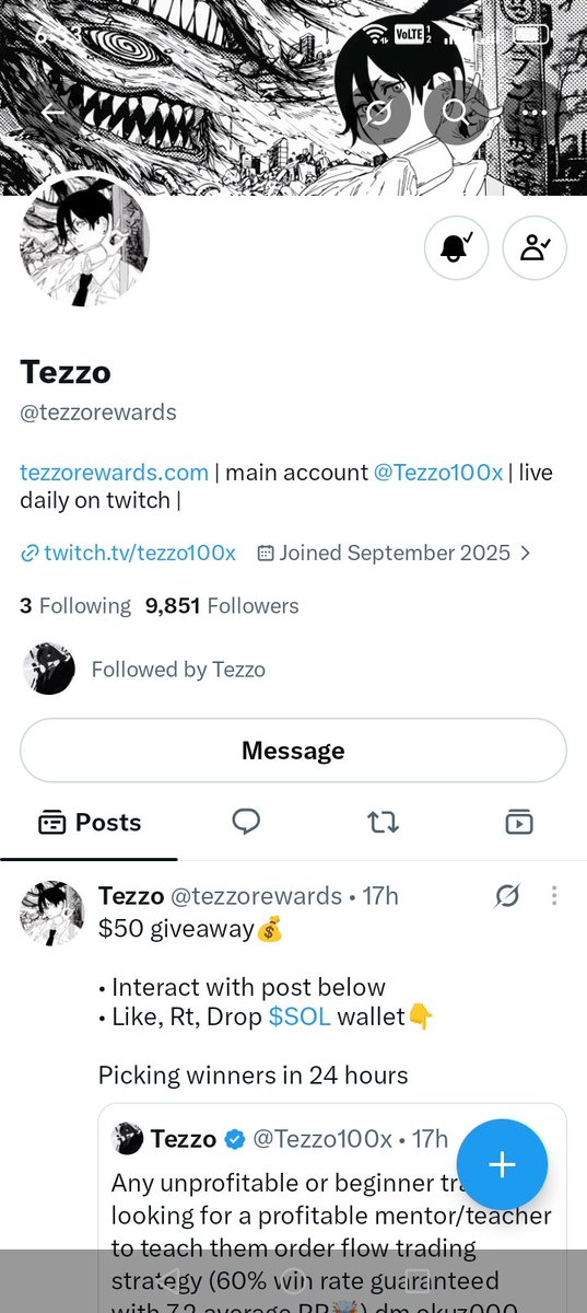 Bexisol's tweet photo. @tezzorewards Join guys 😍

Cm5U9uKNoBkqiswFXnxSdDbM8W91GEsNh1a5PXkTT7RP https://t.co/MutvFxGTPQ
